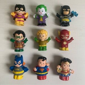 Fisher-Price Little People DC Super Friends Lot of 9 Figures
